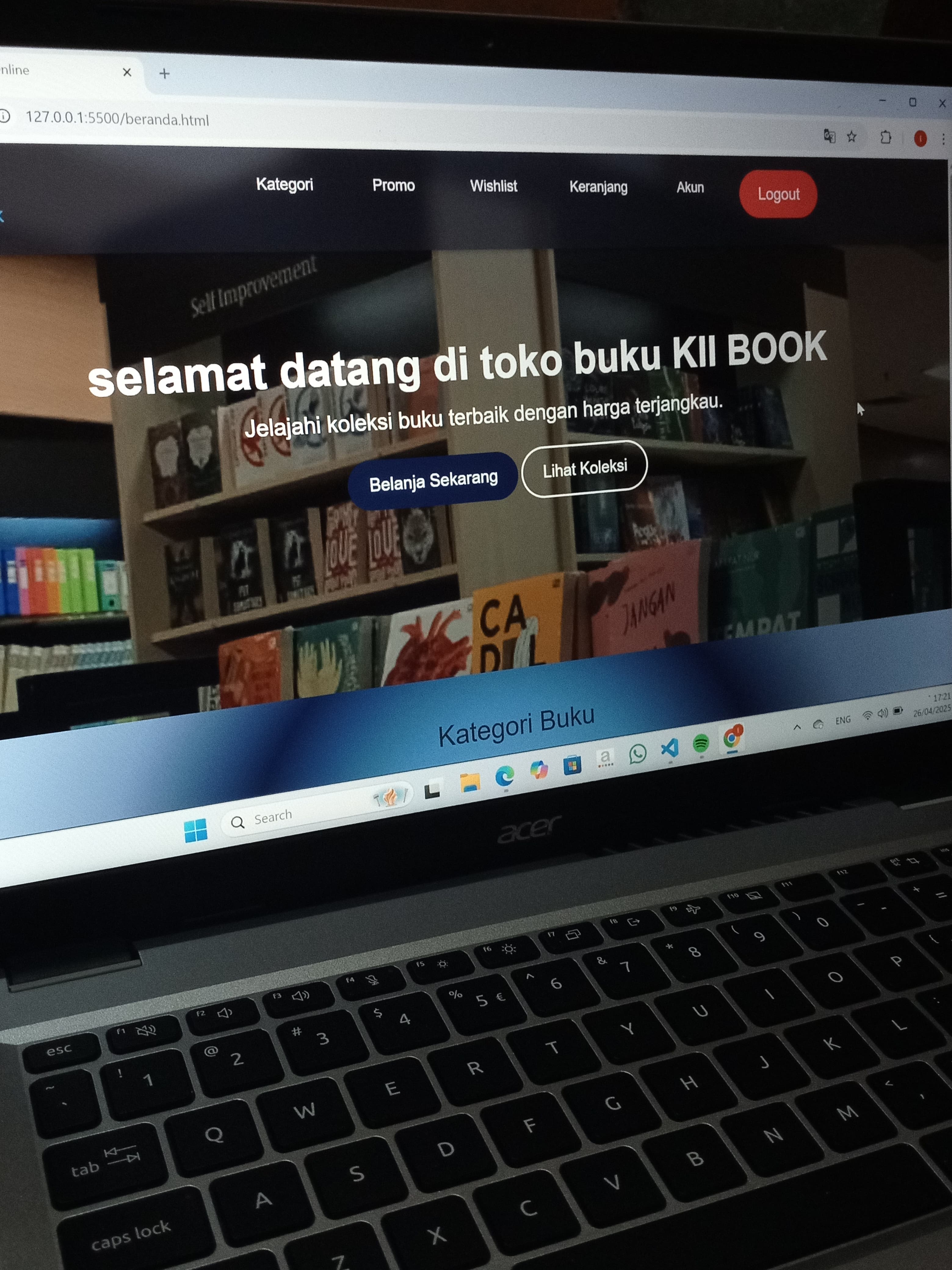 Screenshot Proyek 1